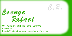 csenge rafael business card